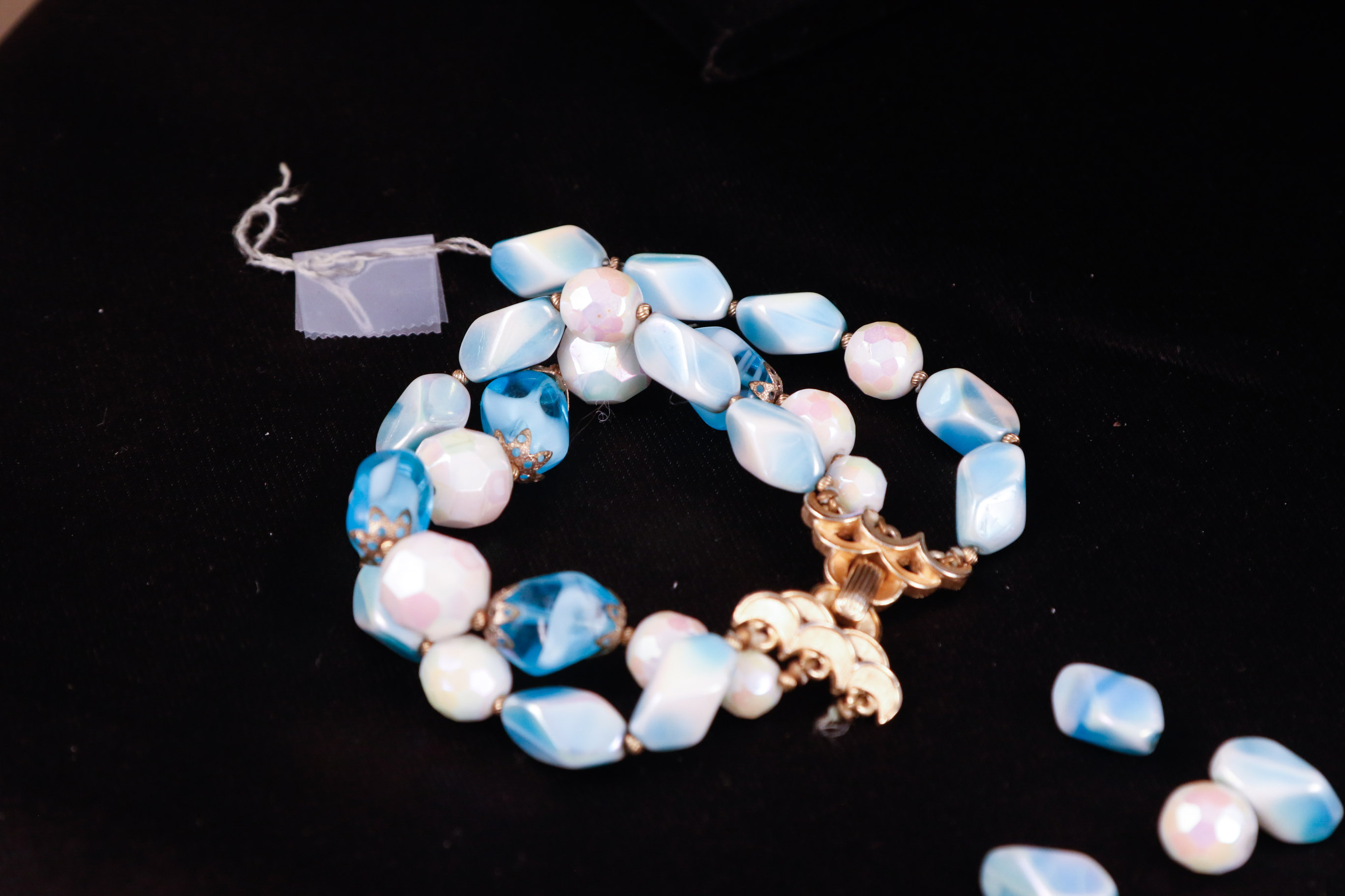 Faux Pearl and Givre Glass Bead Necklaces Collection