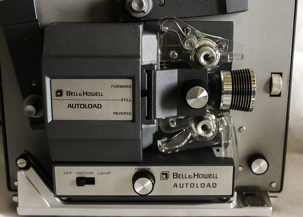 Bell and Howard 8MM Projector and Film Editor