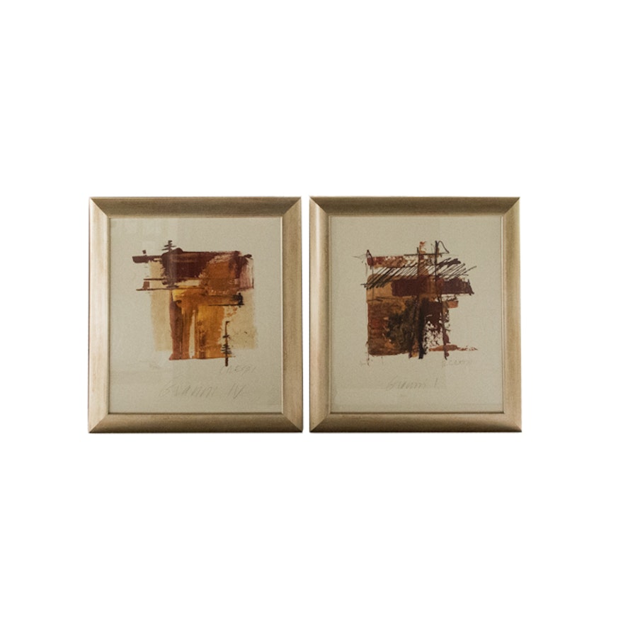 Pair of Limited Signed Prints by R. Crespi
