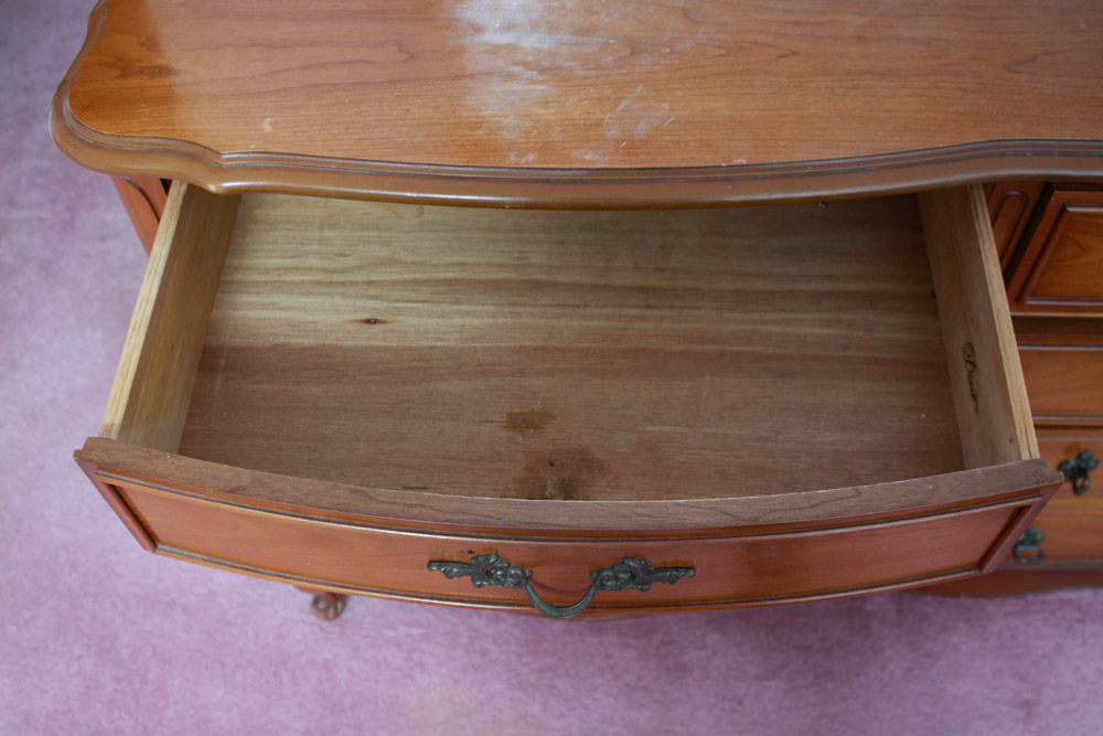 Vintage Dixie Furniture Dresser with Mirror