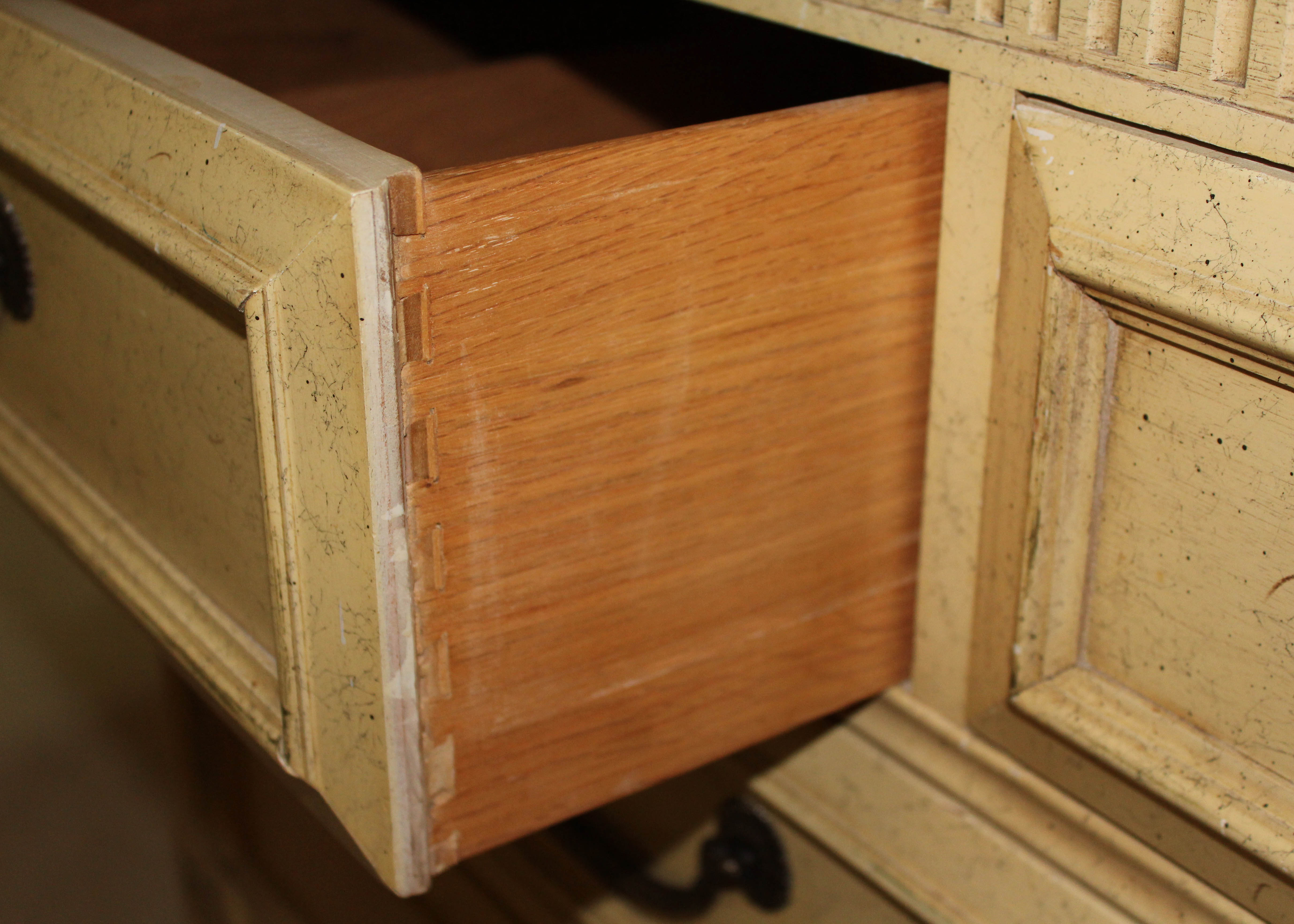 Vintage French Provincial Style Wooden Chest of Drawers