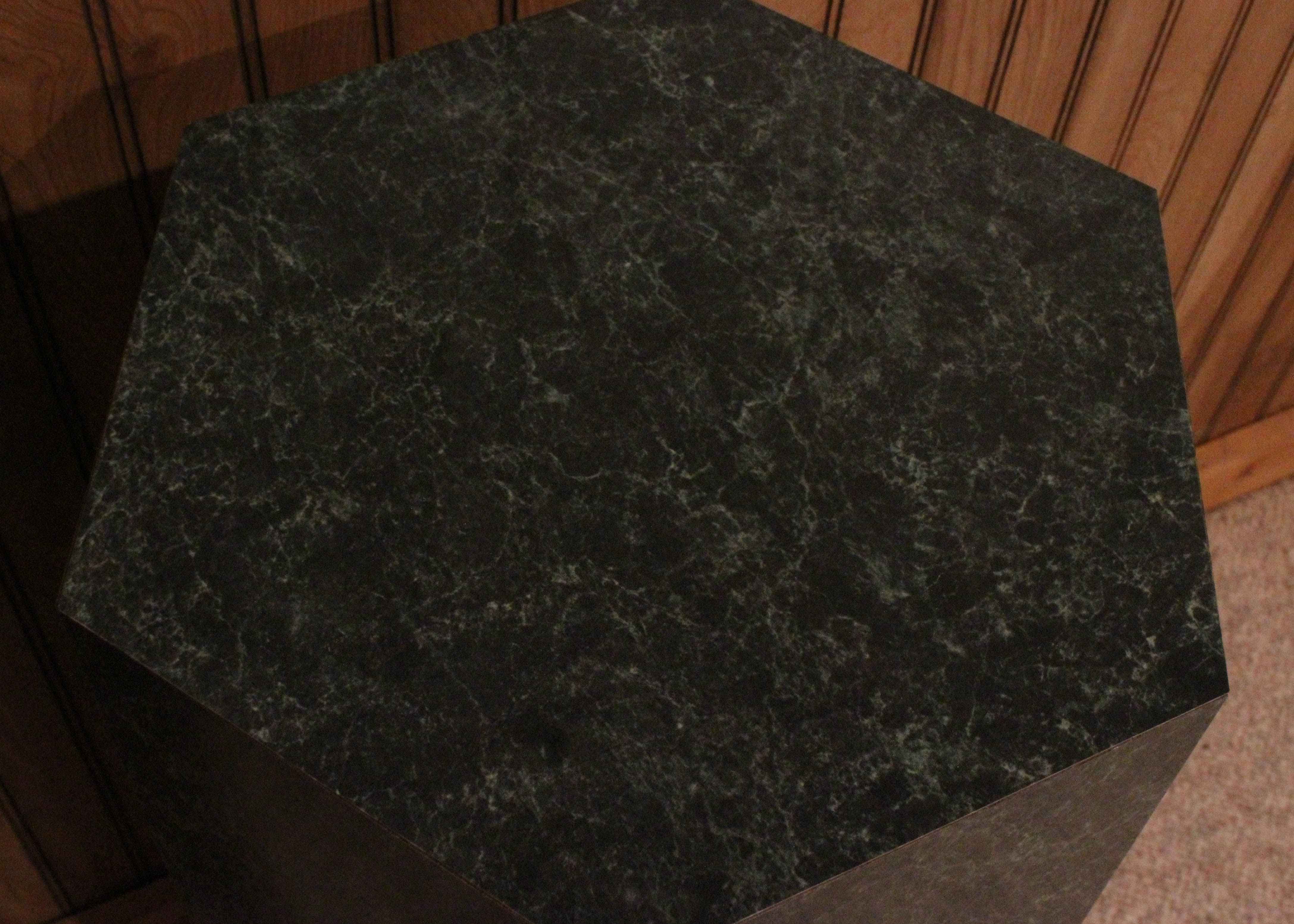 Faux Marble Octagonal Pedestal