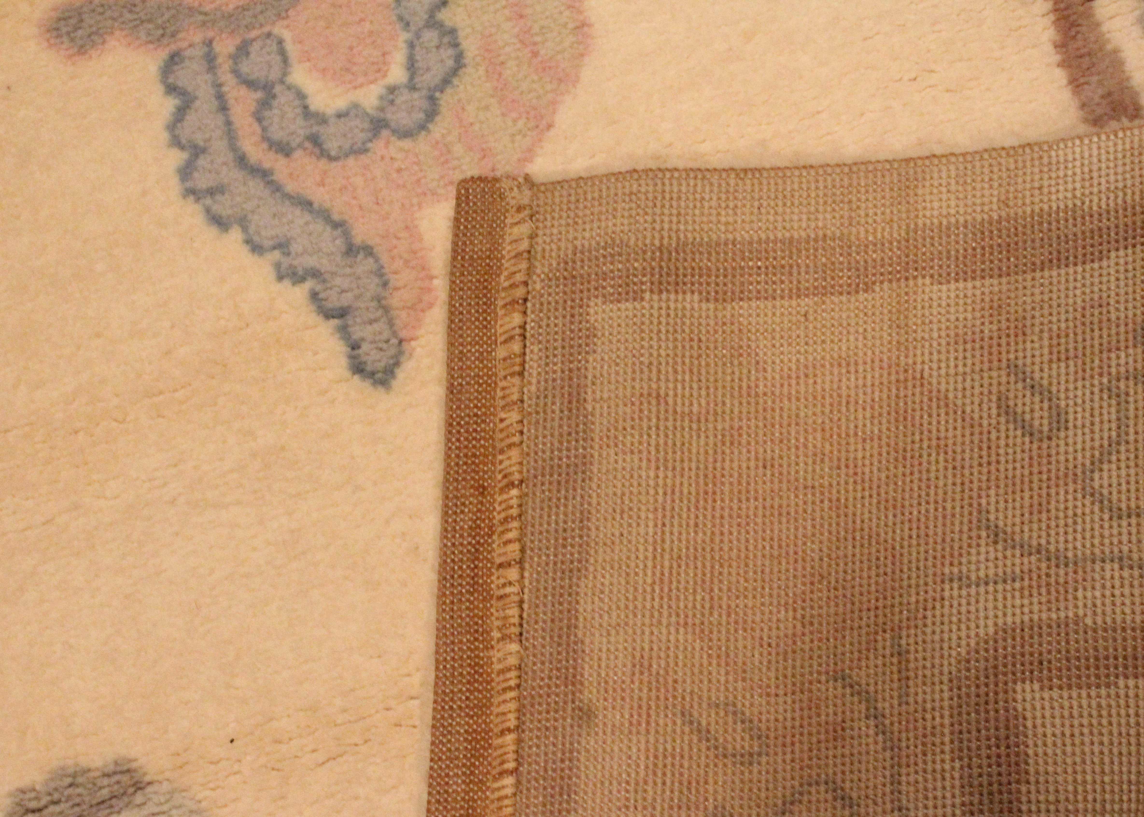 Semi Antique Area Rug with Shell Pattern