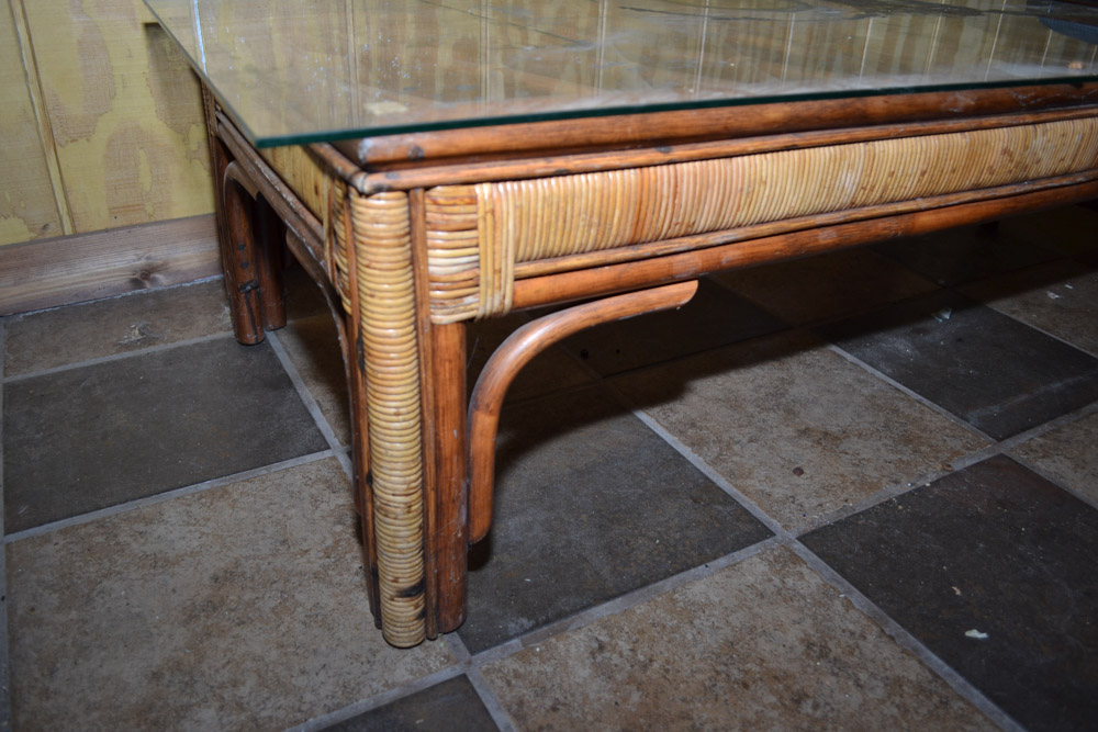 Coffee Table and Upholstered Bench