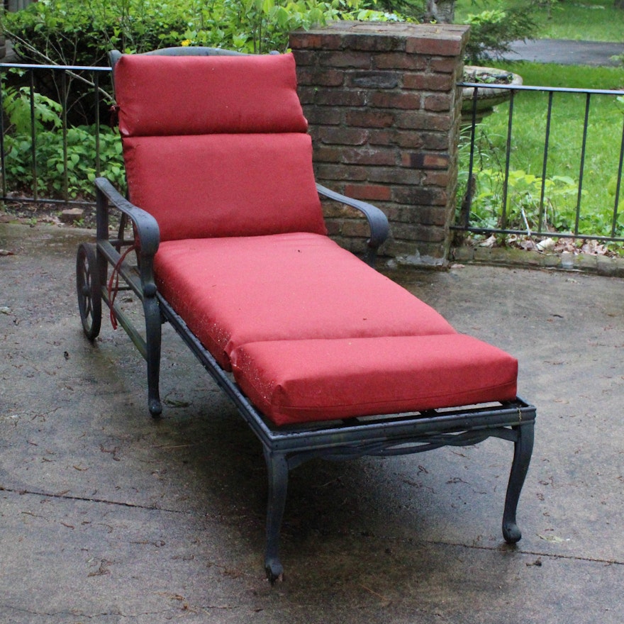 Metal Patio Chaise Lounge Chair