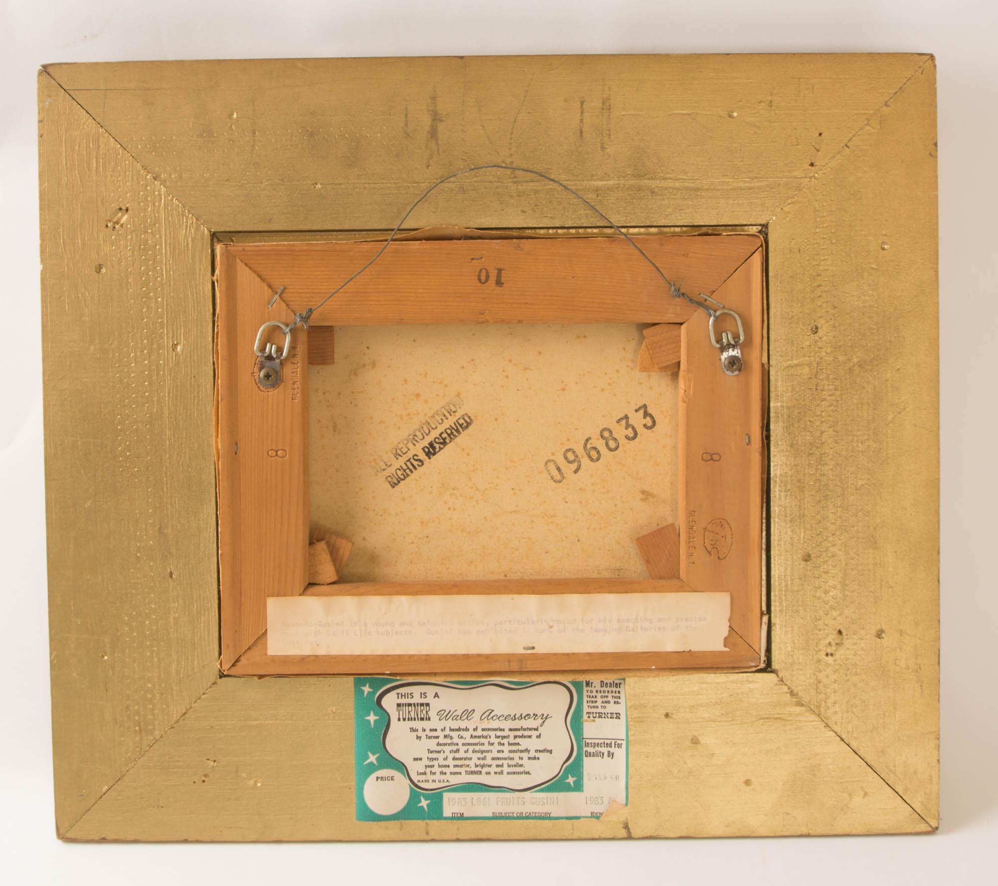 Antonio Gusini Still Life Oil Painting