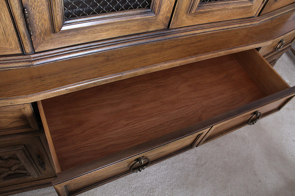 Thomasville French Provincial Style Breakfront