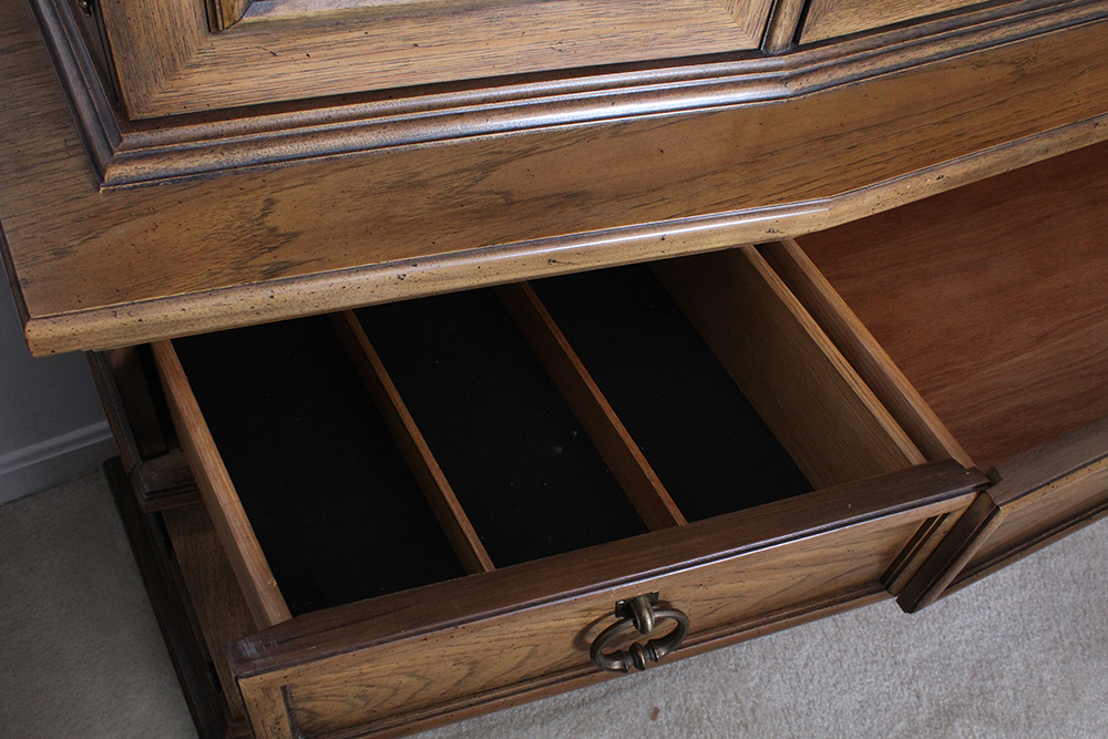 Thomasville French Provincial Style Breakfront