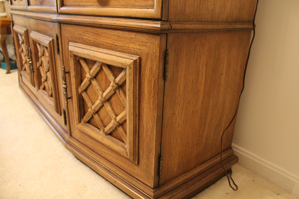 Thomasville French Provincial Style Breakfront