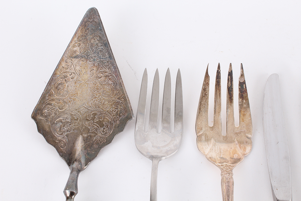 Assorted Silver Plated Serving Utensils