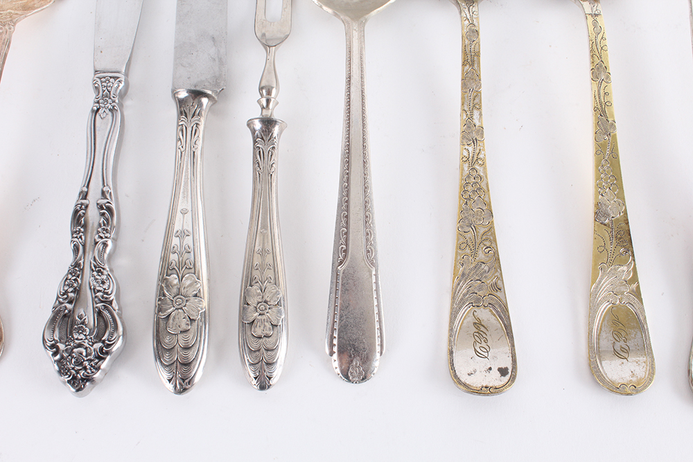 Assorted Silver Plated Serving Utensils