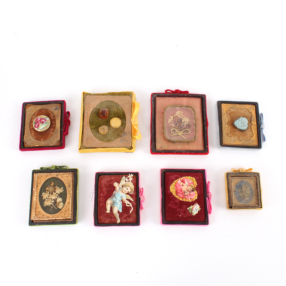 Collection of Repurposed Decorative Daguerreotype Cases