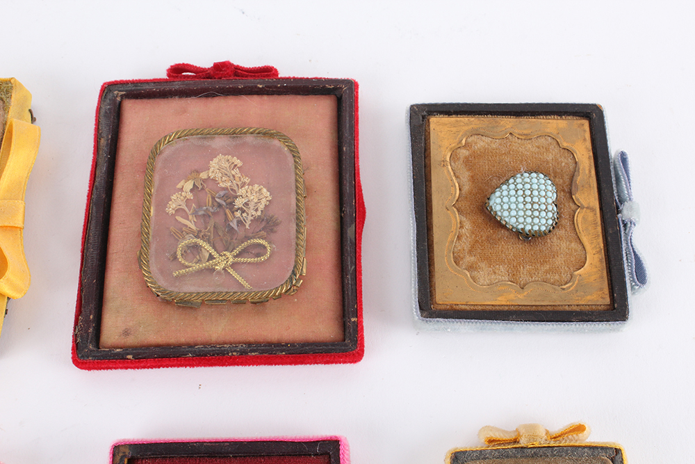 Collection of Repurposed Decorative Daguerreotype Cases