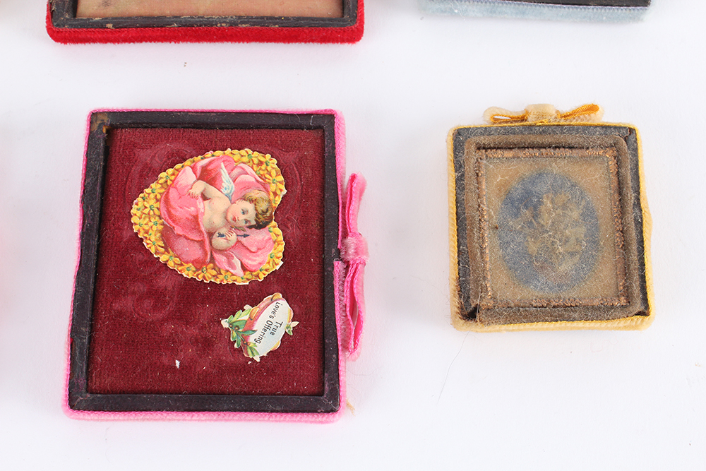 Collection of Repurposed Decorative Daguerreotype Cases