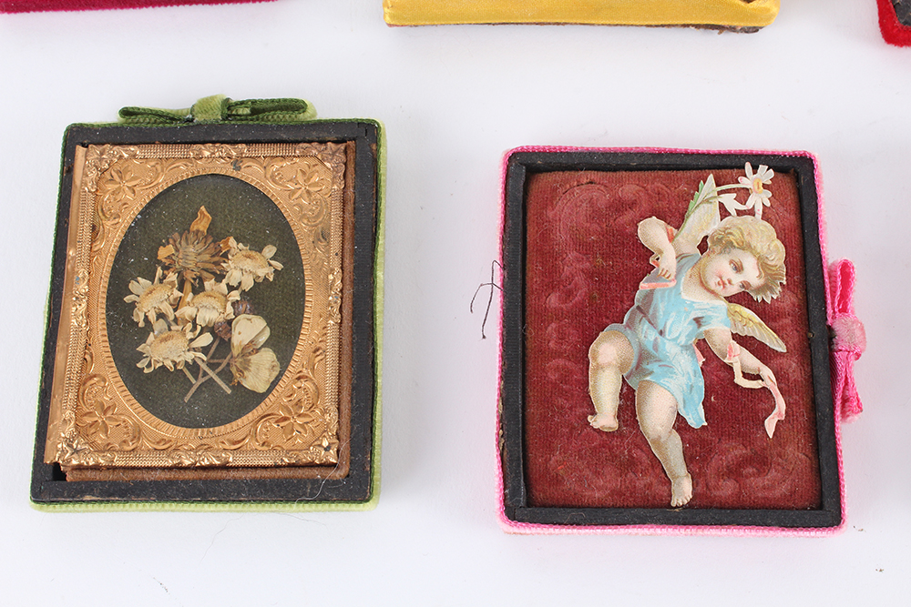 Collection of Repurposed Decorative Daguerreotype Cases