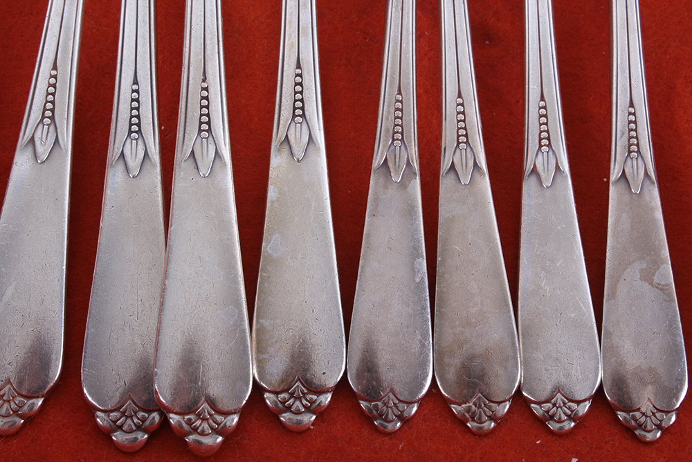 Rogers & Bro. Silver Plated Flatware with Case