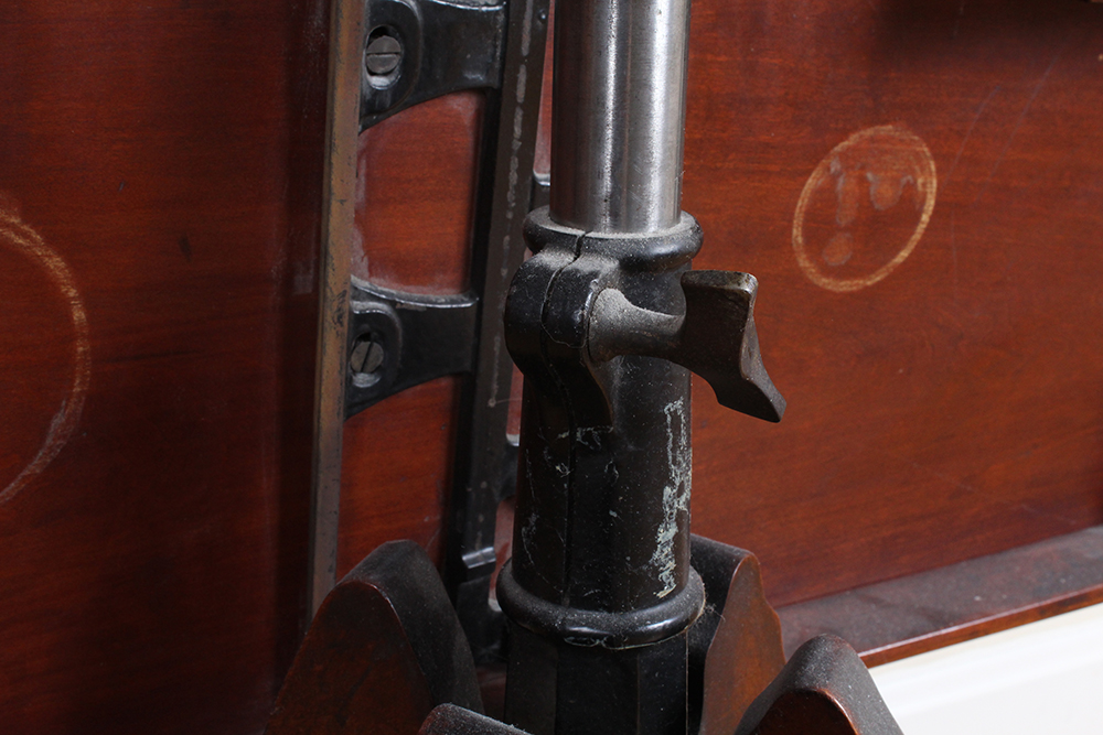 Late 1800's Walnut G.W. Gates Patent Rotary Folding Table