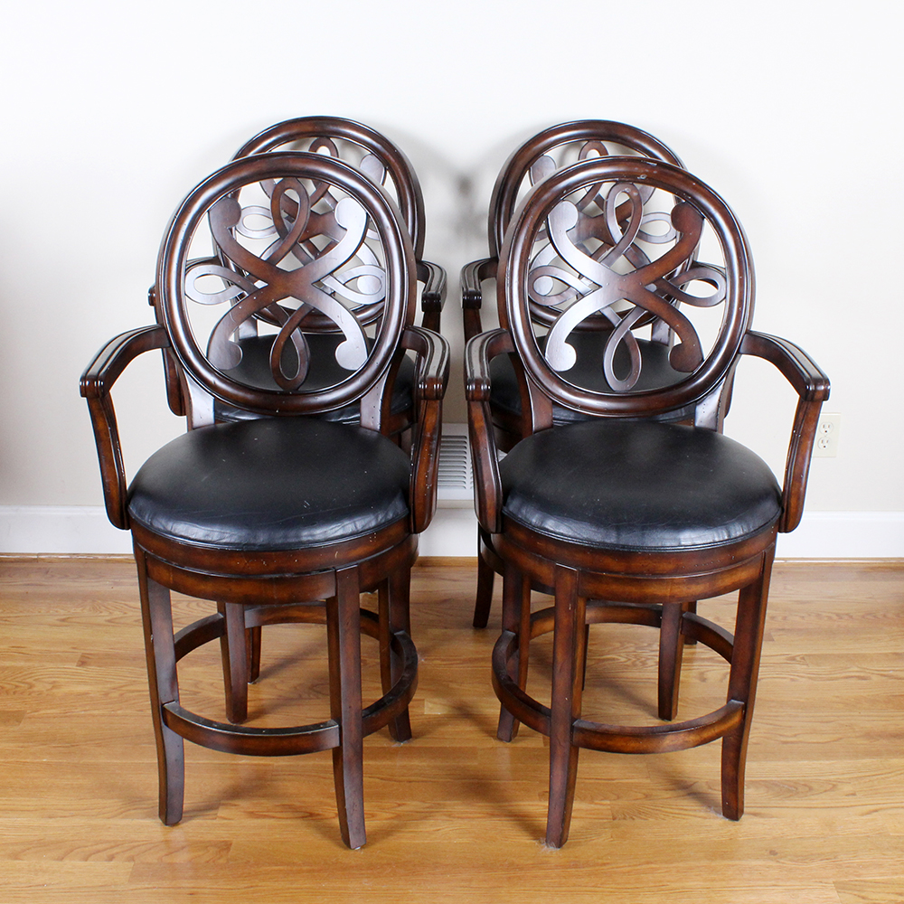 Four Hillsdale Furniture Rotating Bar Chairs
