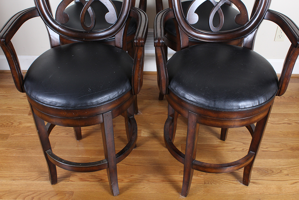 Four Hillsdale Furniture Rotating Bar Chairs