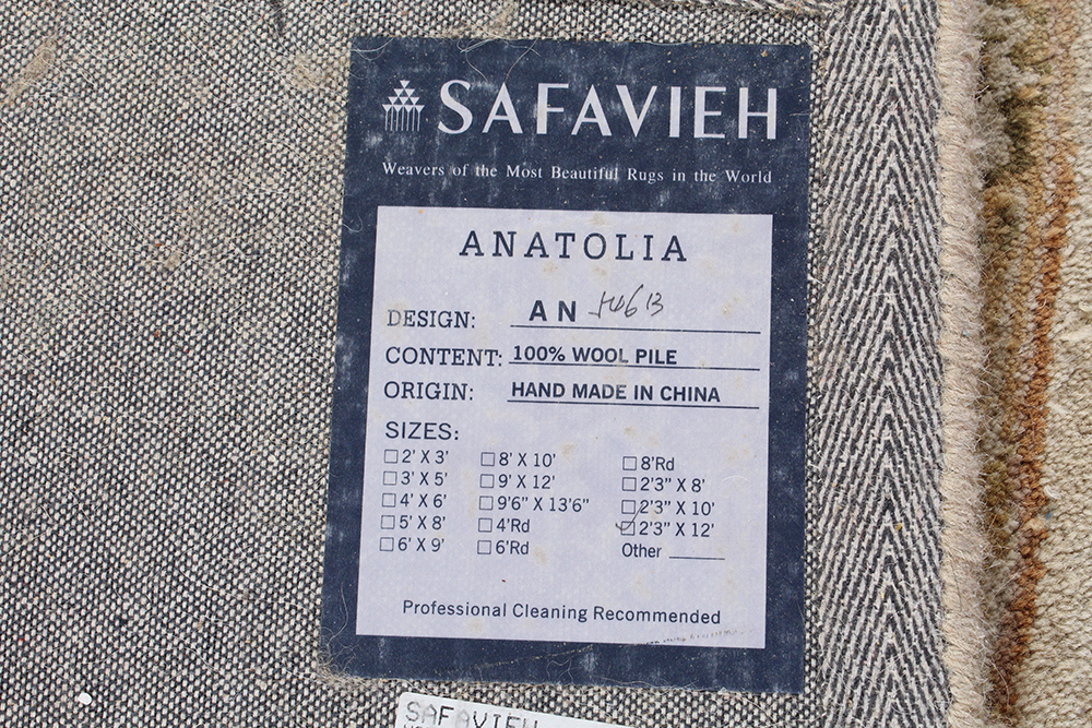 Selection of Safavieh Wool "Anatolia" Carpet Runners