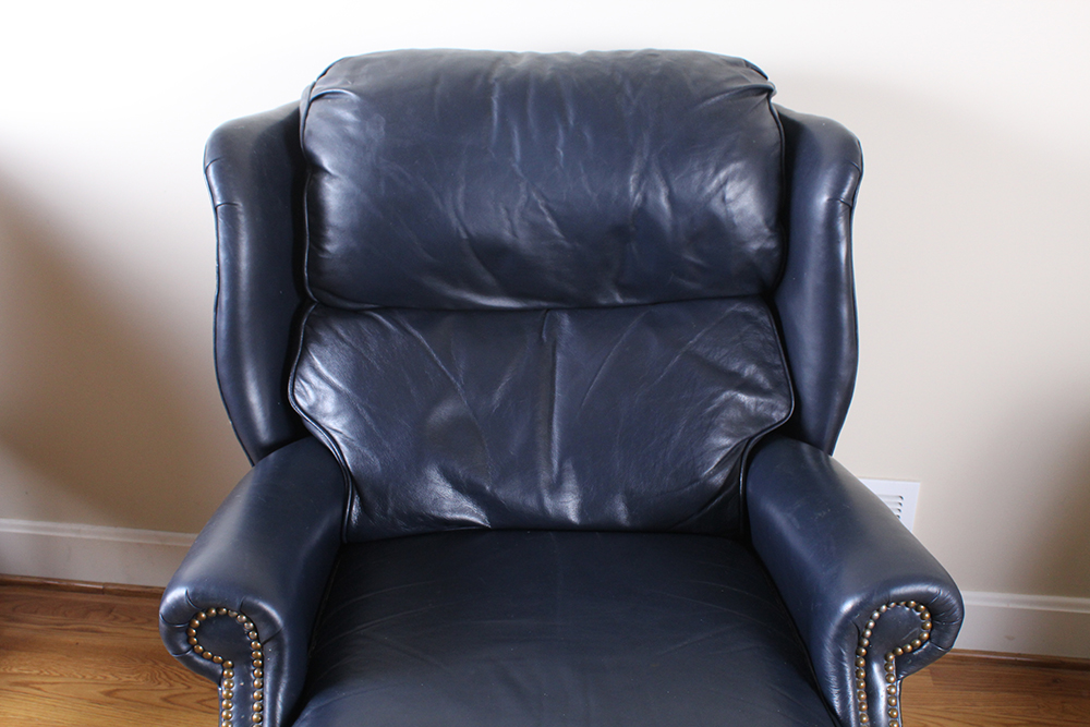 Thomasville Leather Wingback Recliner