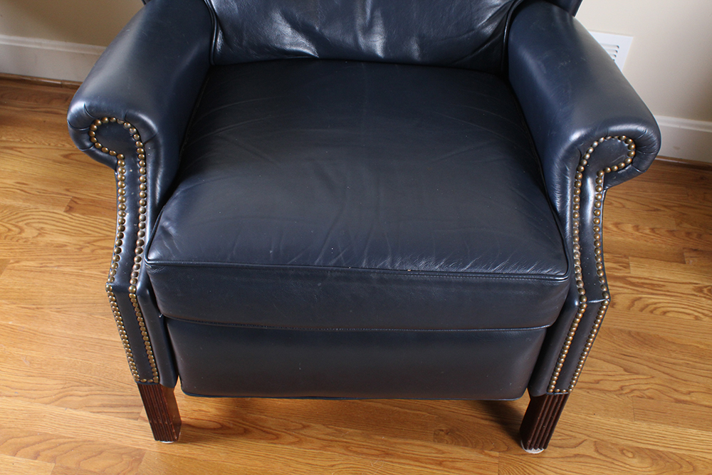 Thomasville Leather Wingback Recliner