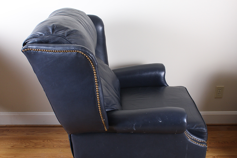 Thomasville Leather Wingback Recliner