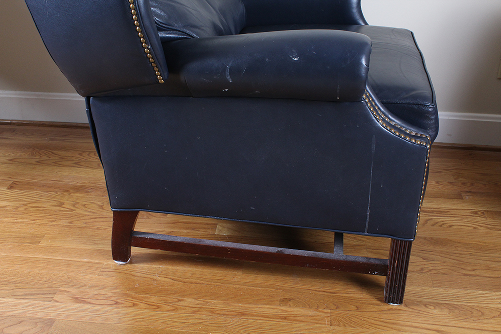 Thomasville Leather Wingback Recliner