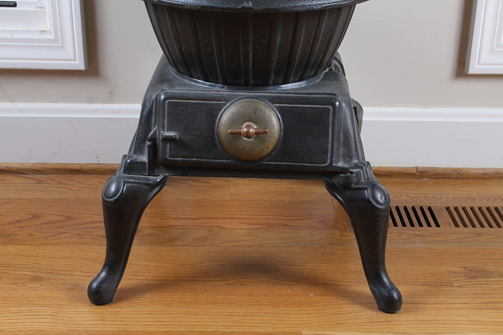 Silver Oak Cast Iron Wood Burning Parlor Stove
