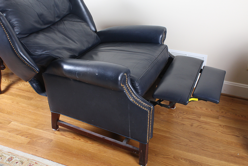 Thomasville Leather Wingback Recliner