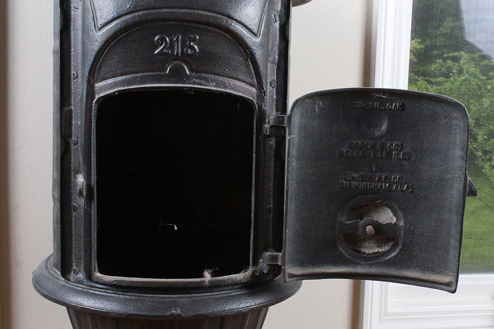 Silver Oak Cast Iron Wood Burning Parlor Stove