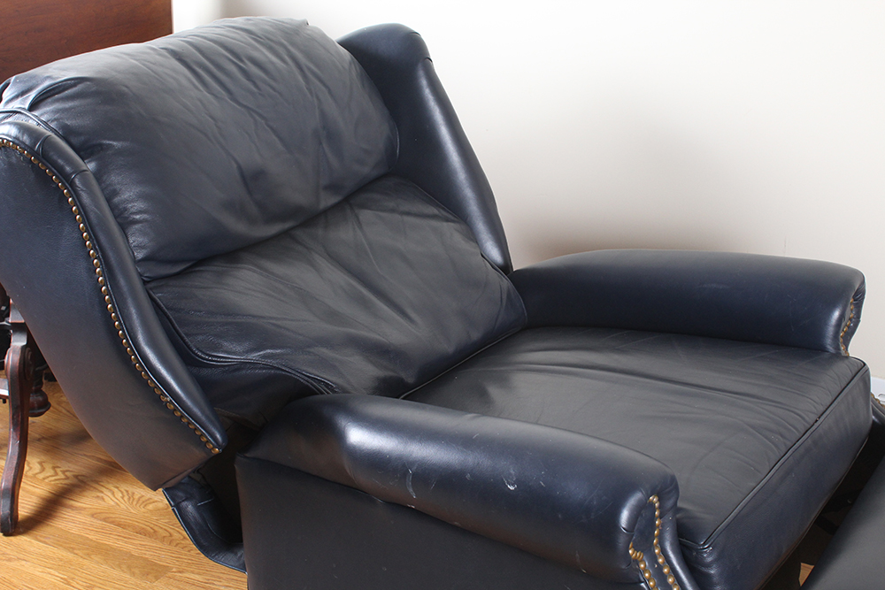 Thomasville Leather Wingback Recliner