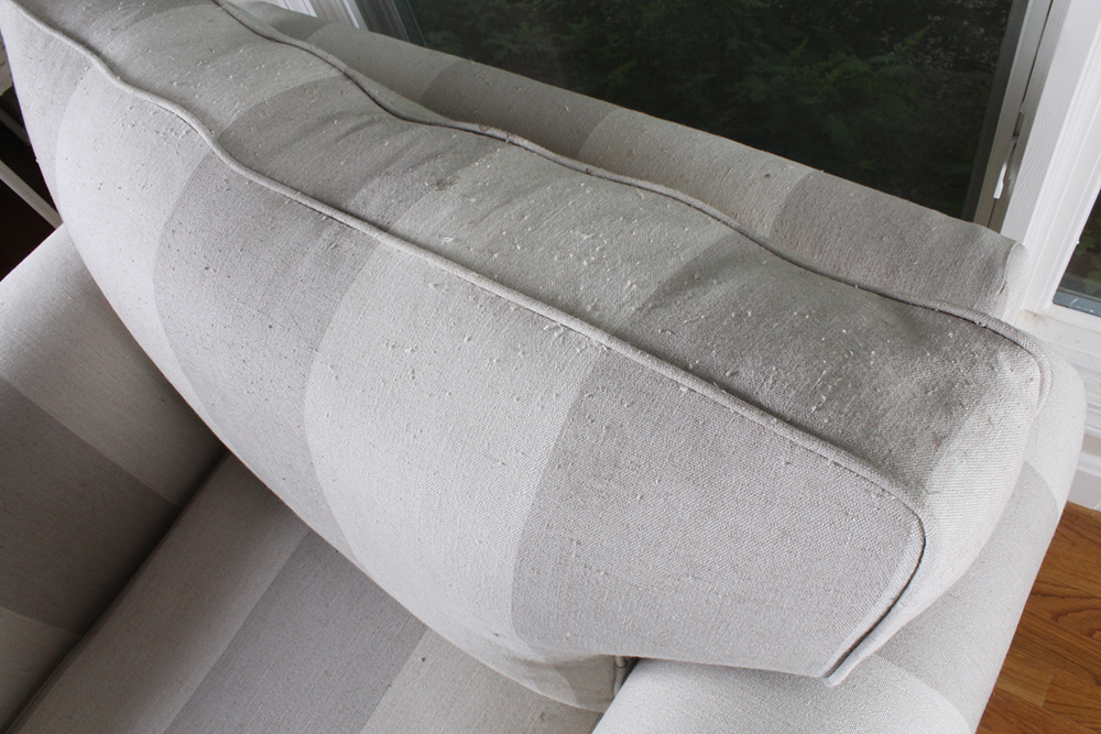 Upholstered Club Armchair and Ottoman from the Martha Stewart Collection