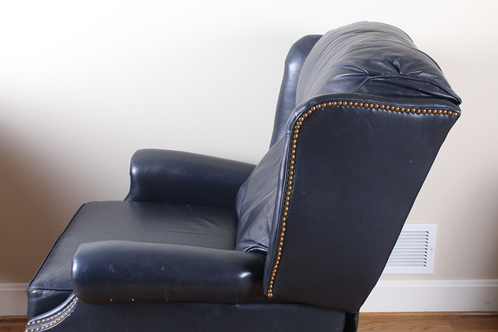 Thomasville Leather Wingback Recliner