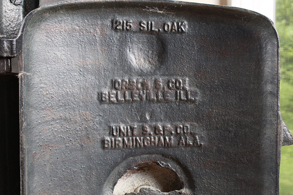 Silver Oak Cast Iron Wood Burning Parlor Stove