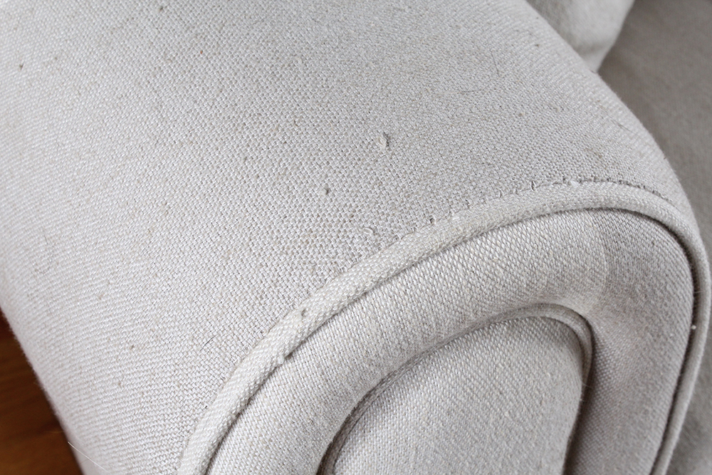 Upholstered Club Armchair and Ottoman from the Martha Stewart Collection