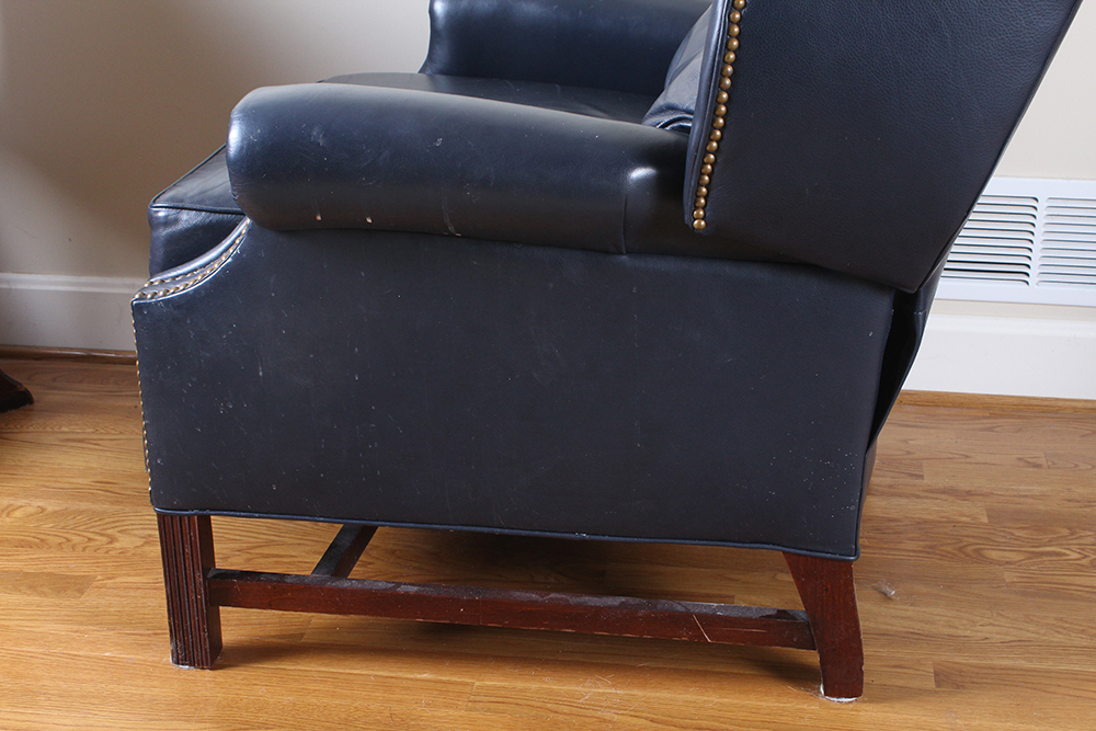 Thomasville Leather Wingback Recliner