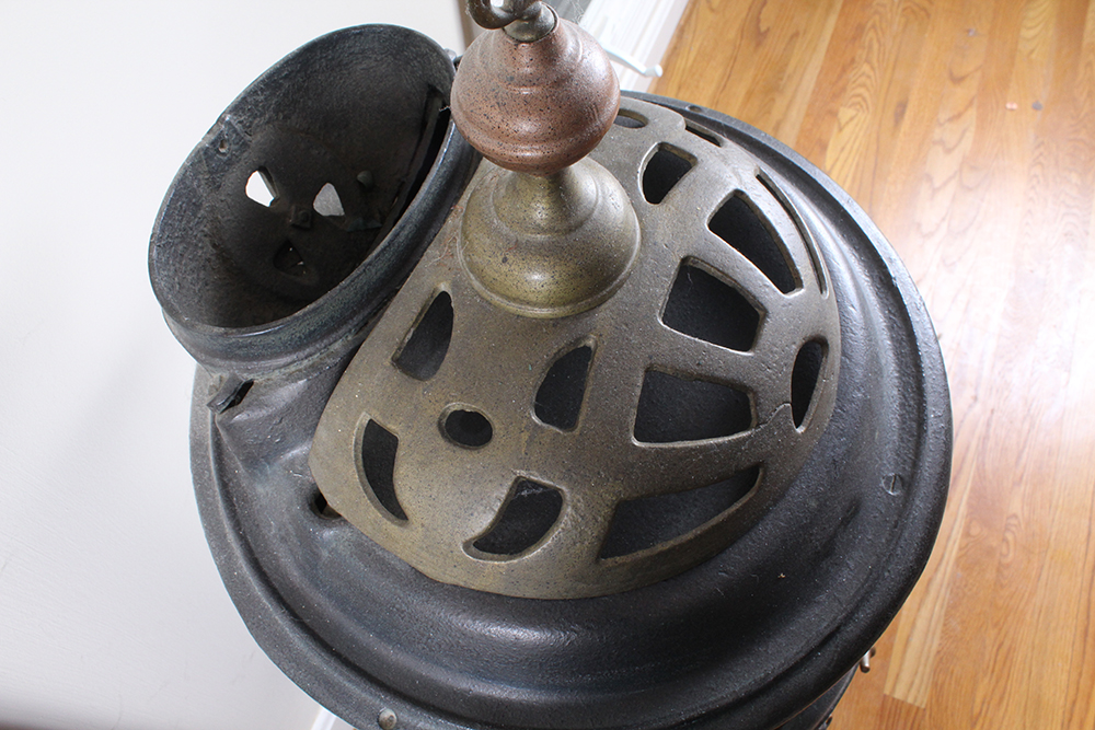 Silver Oak Cast Iron Wood Burning Parlor Stove