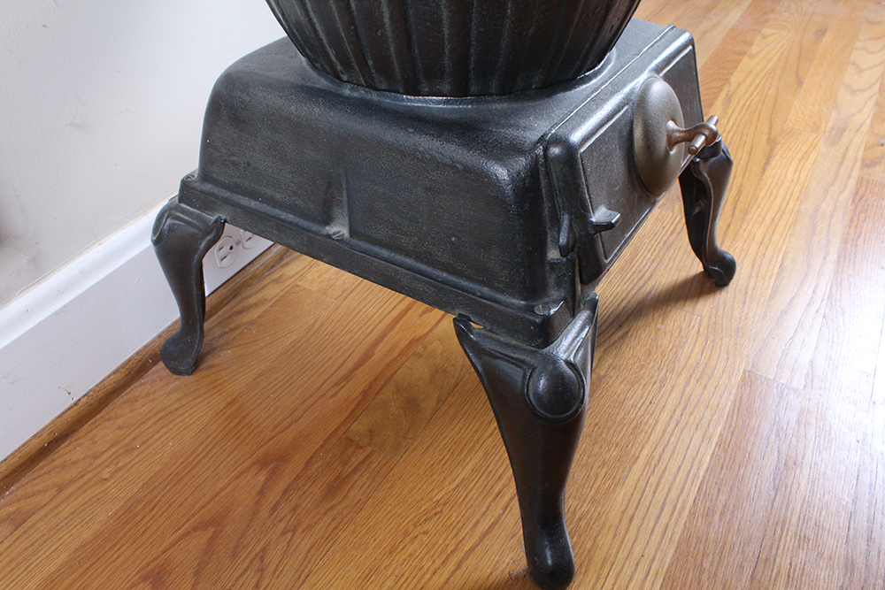 Silver Oak Cast Iron Wood Burning Parlor Stove
