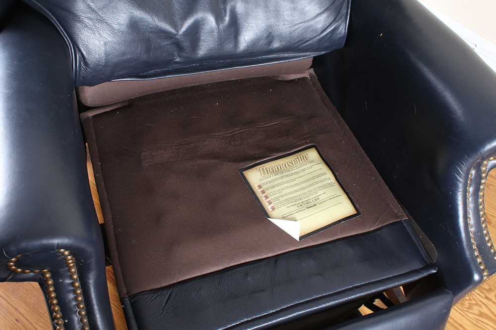 Thomasville Leather Wingback Recliner