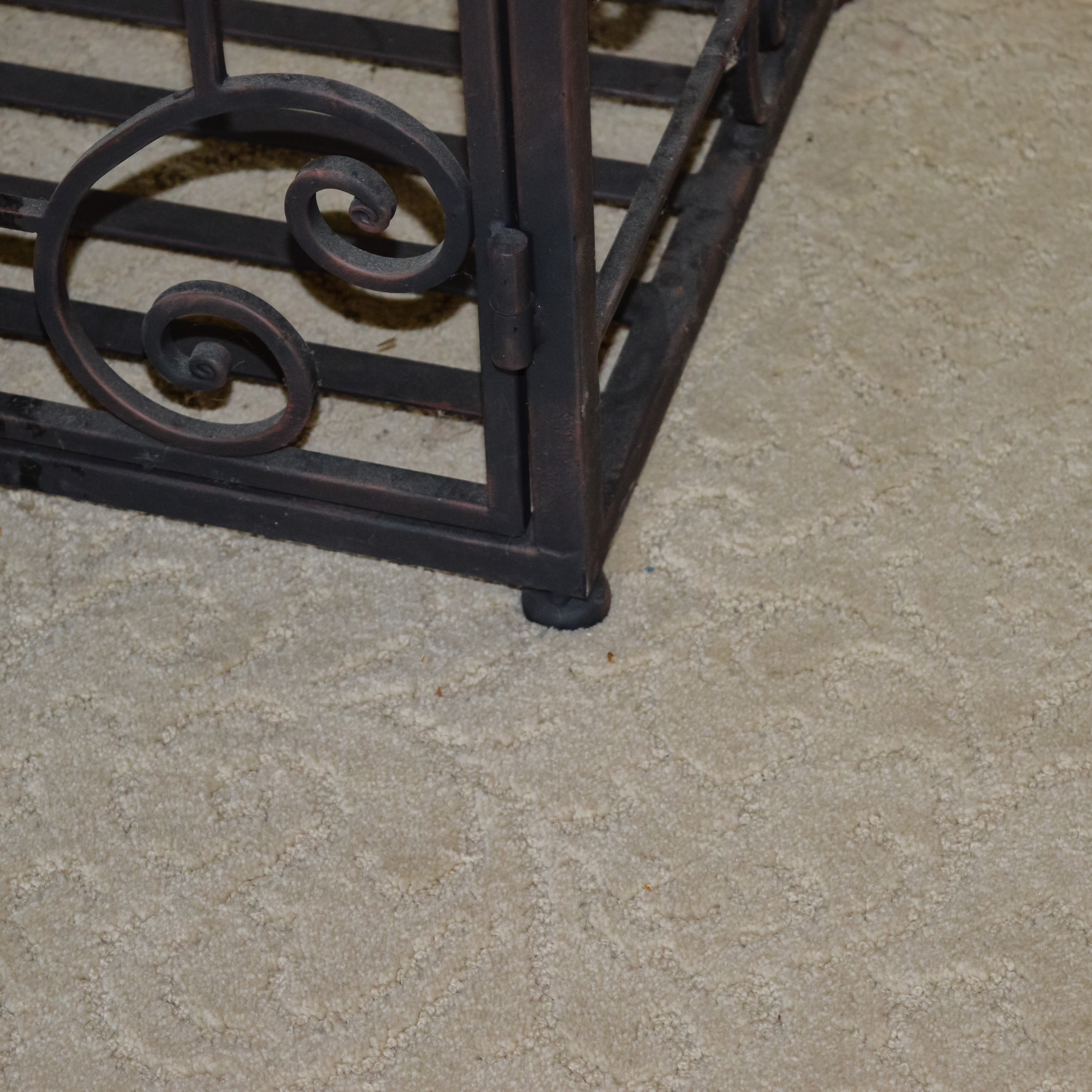 Wrought Iron Accent Cabinet