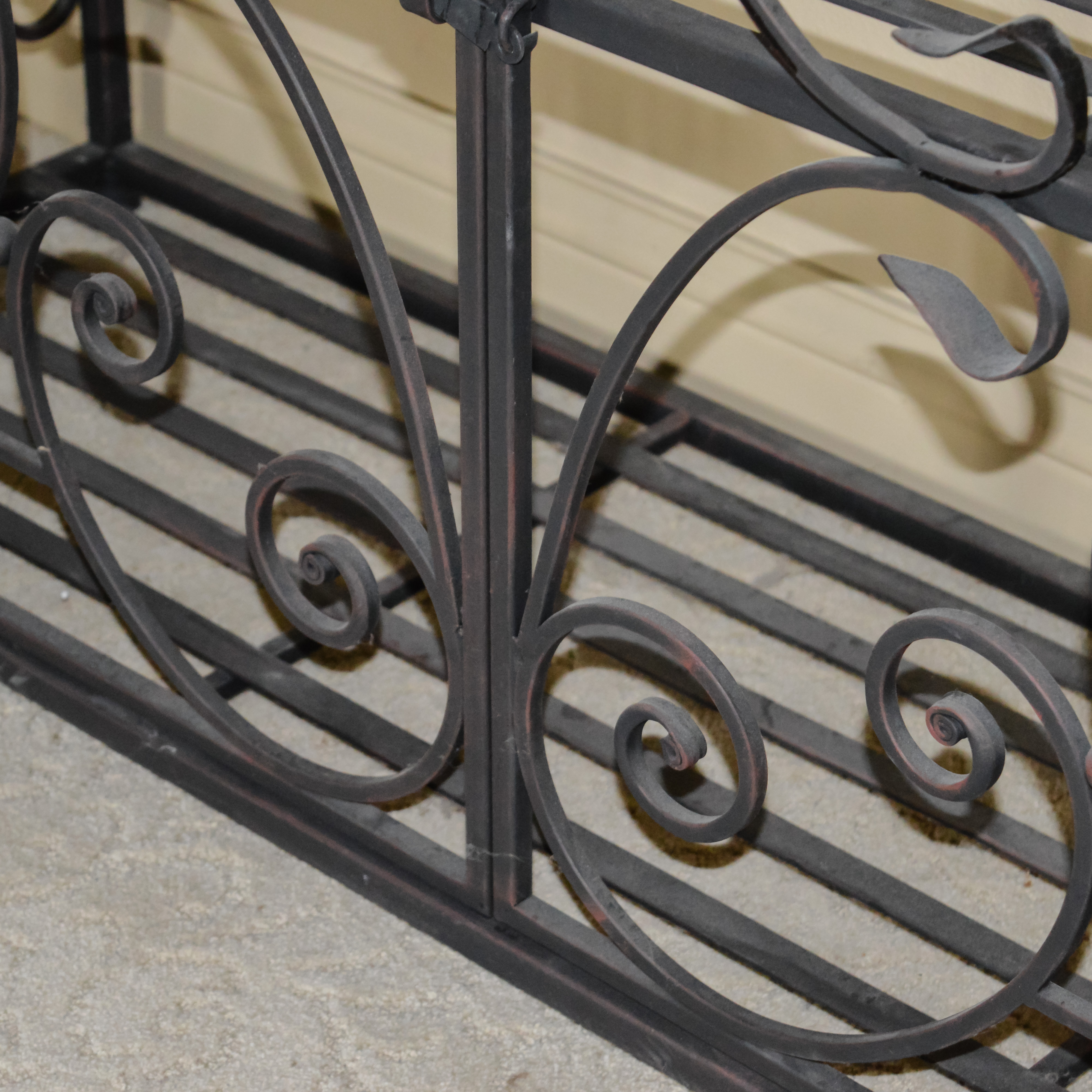 Wrought Iron Accent Cabinet