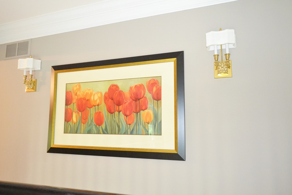 Framed Marianne Bernhardt "Fruhlingsgarten" Offset Lithograph