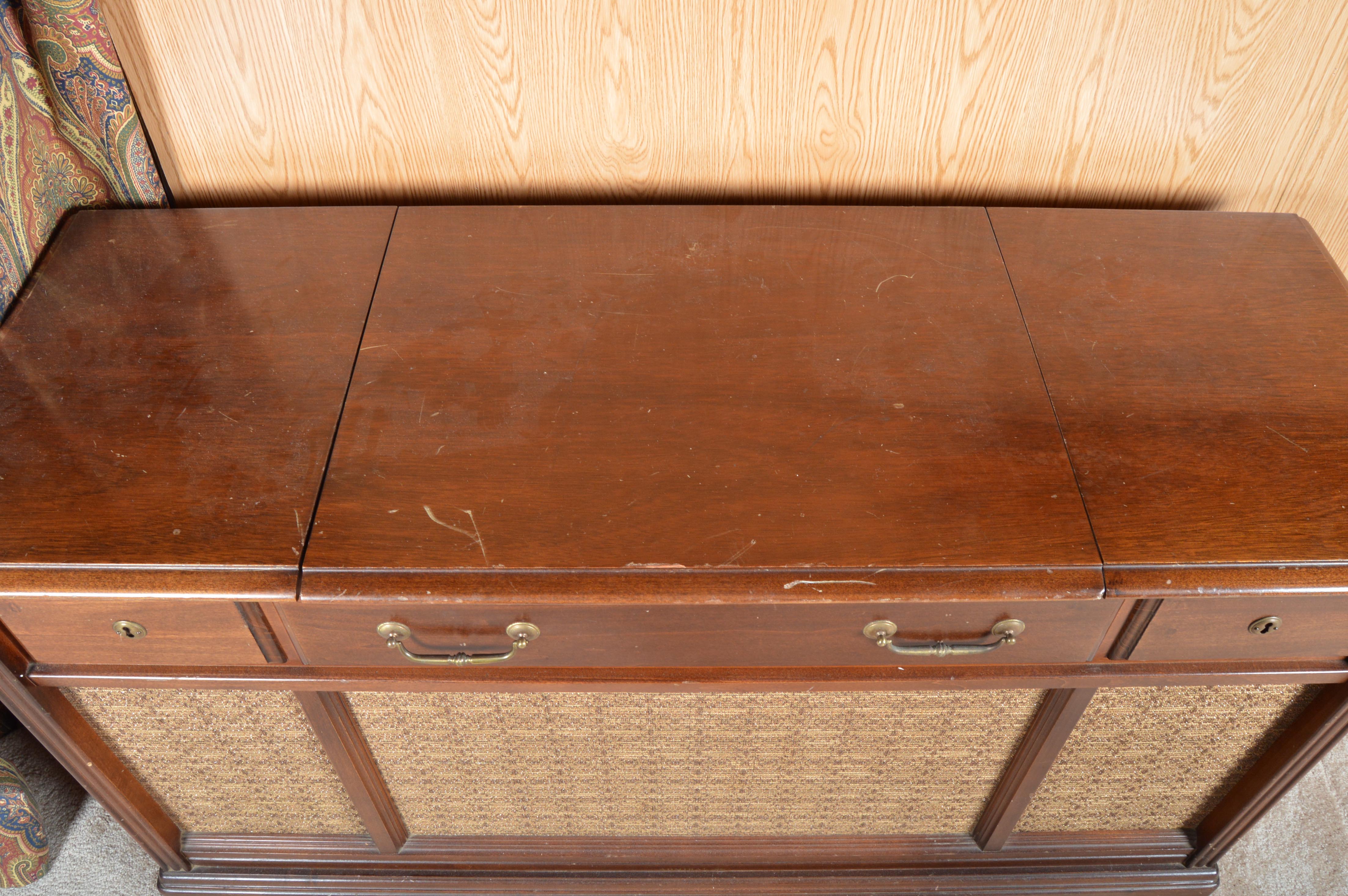 Vintage Admiral AM/FM Stereo Multiplex Console Cabinet with Turntable