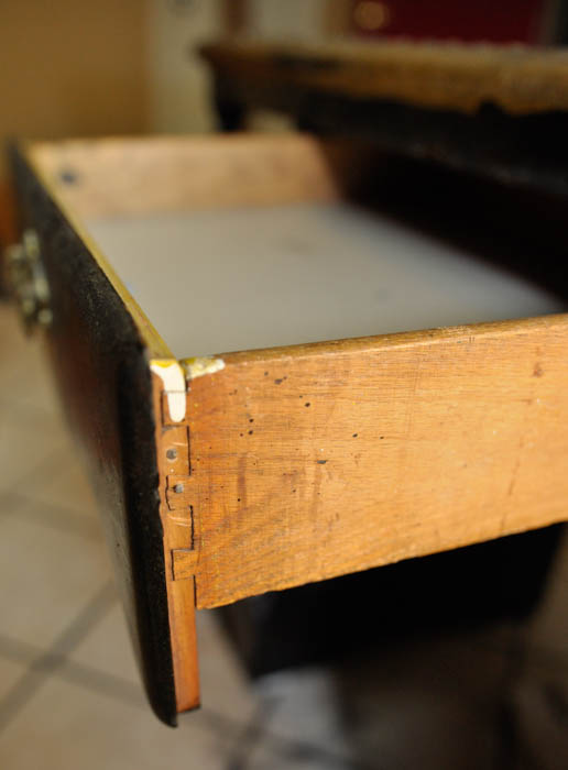 Hide Covered Desk and Stool