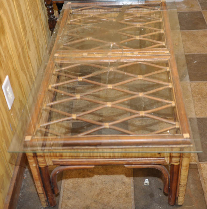 Coffee Table and Upholstered Bench