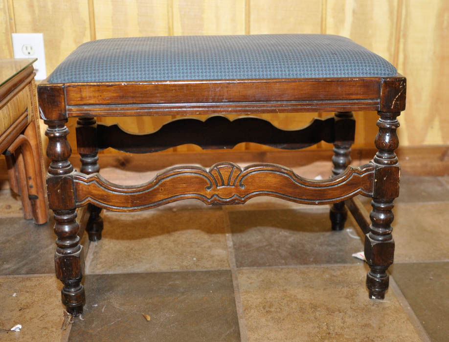 Coffee Table and Upholstered Bench