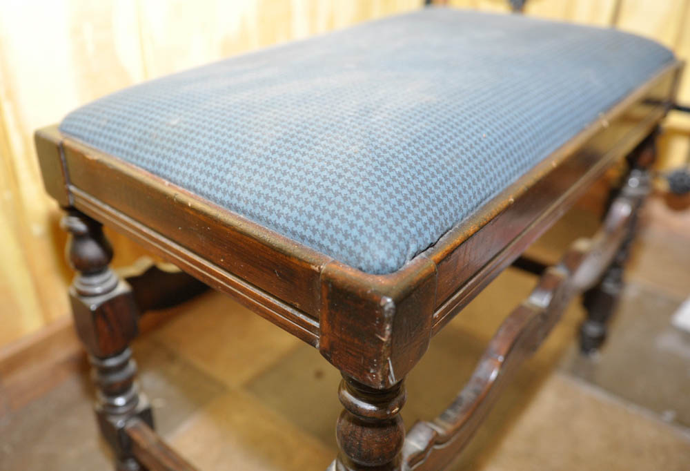Coffee Table and Upholstered Bench