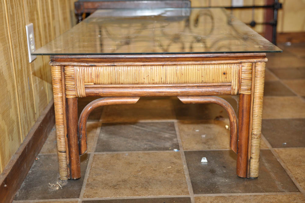 Coffee Table and Upholstered Bench