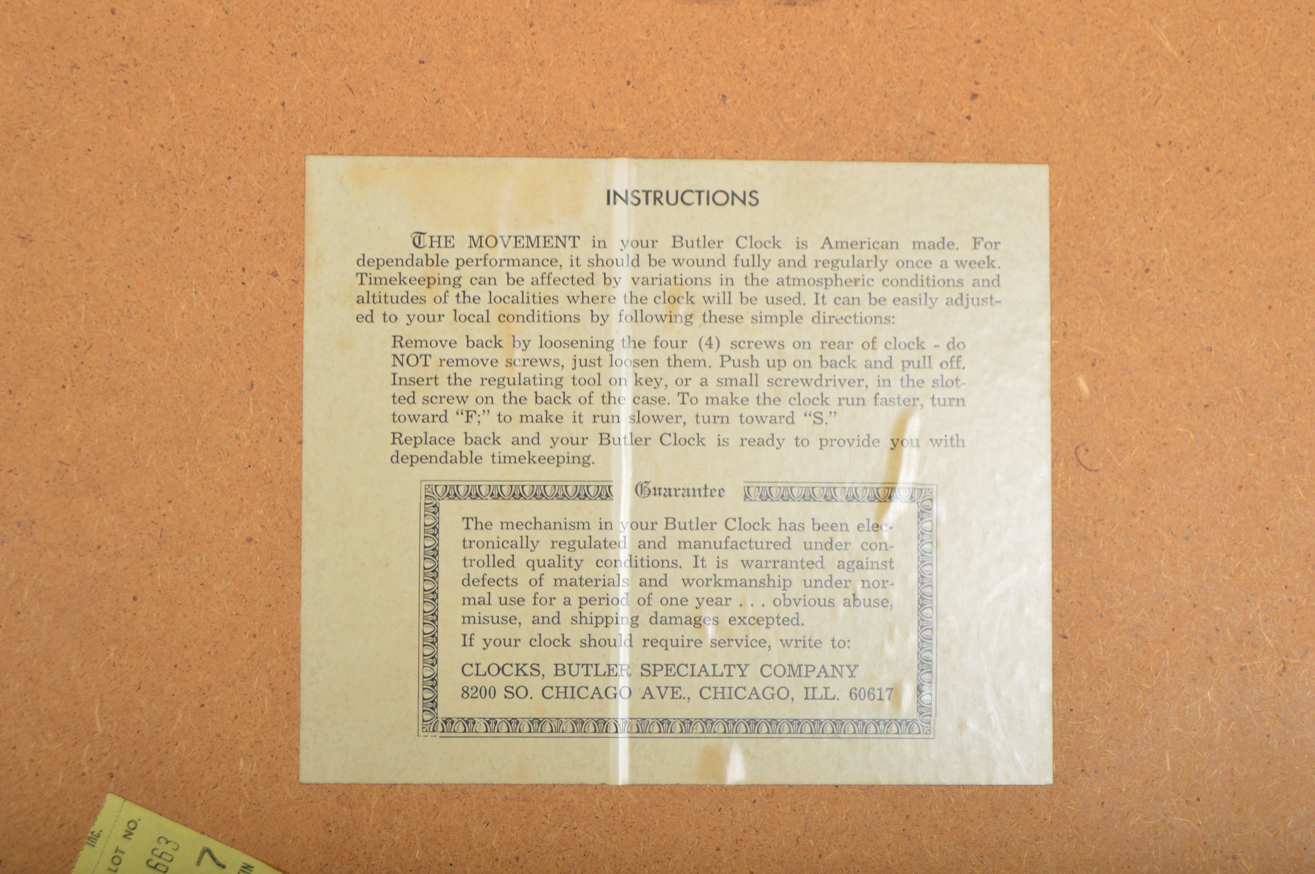 Butler Grandfather Clock